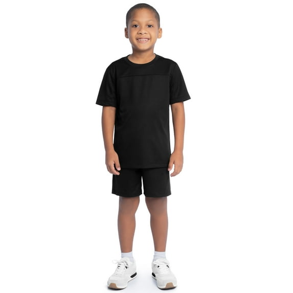 Athletic Works Boy's Active Short Sleeve T-Shirt and Short Set, Sizes 4/5-18