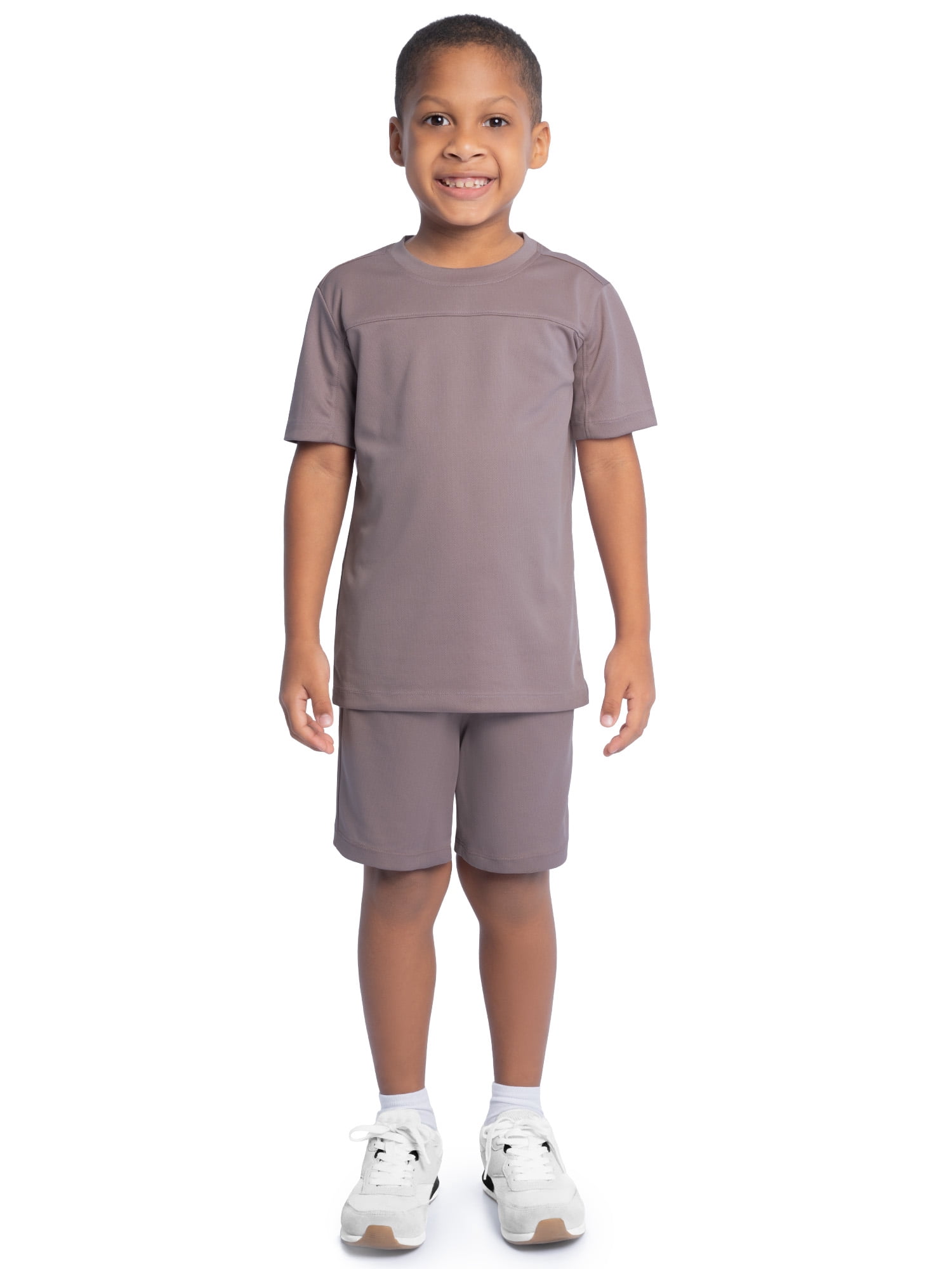 Athletic Works Boy's Active Short Sleeve T-Shirt and Short Set, Sizes 4/5-18