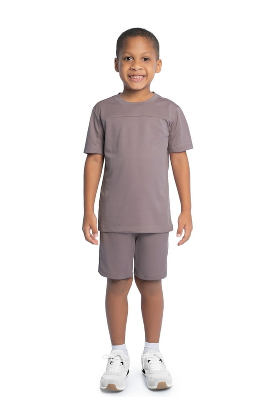 Boy's Active Short Sleeve T-Shirt and Short Set, Sizes 4/5-18