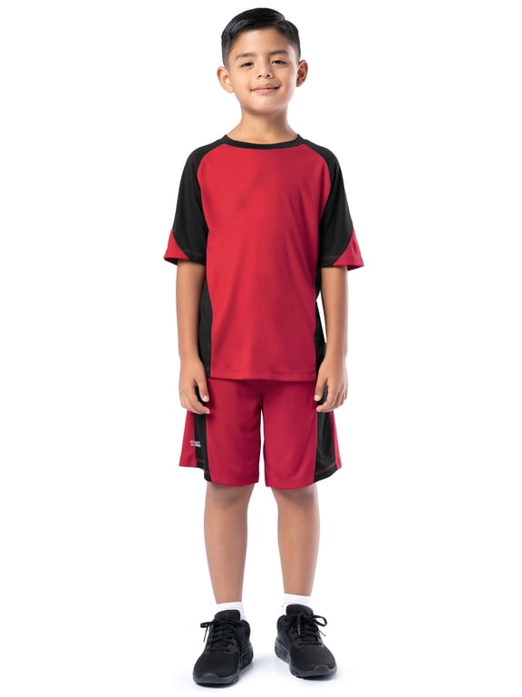 Boy's Active Sport Short Sleeve T-Shirt & Short Set, Sizes 4-18
