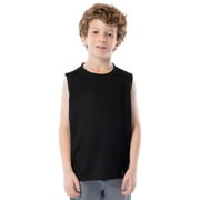 Athletic Works Boy's Core Active Muscle Tank, 2-Pack, Sizes 4-18 & Husky