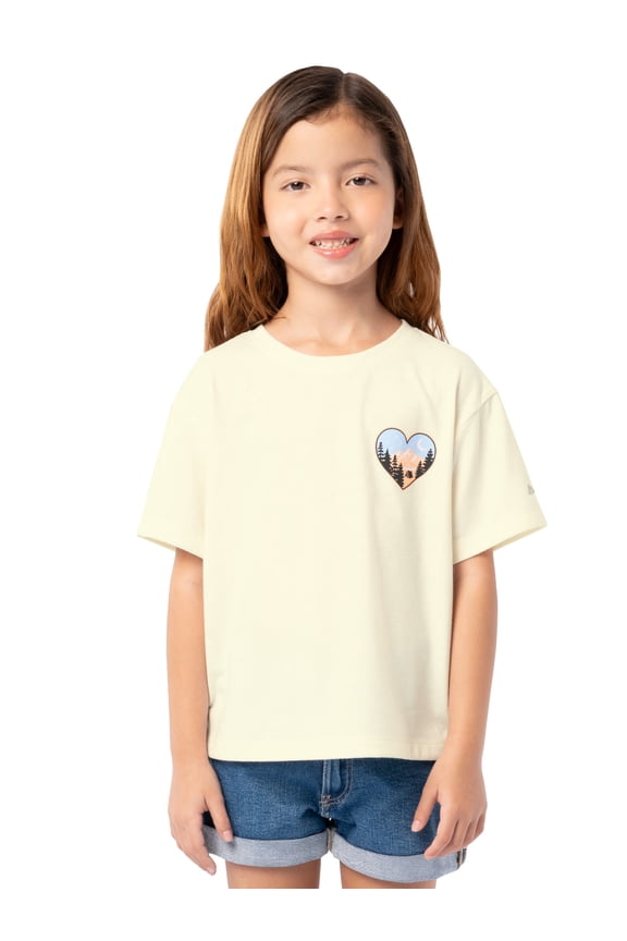 Girl's Boxy Graphic Tee, Sizes 4-18 & Plus