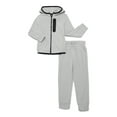 thumbnail image 1 of Athletic Works Boys Microfleece Zip Hoodie and Jogger Pants Set, 2-Piece, Sizes 4-18 & Husky, 1 of 3