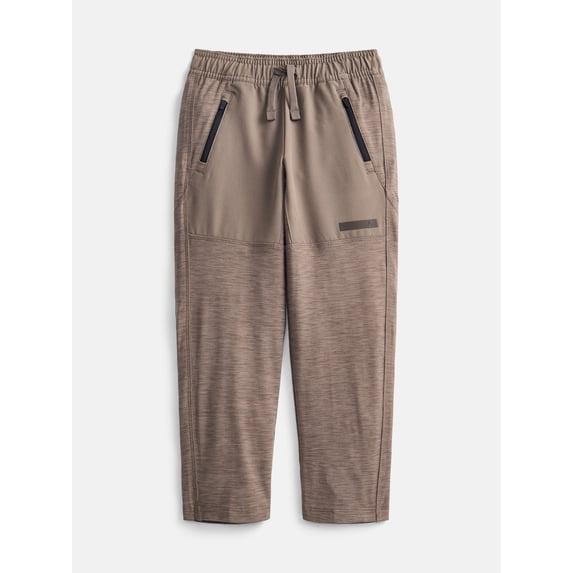 Athletic Works Boys Mixed Media Pants, Sizes 4-18 & Husky