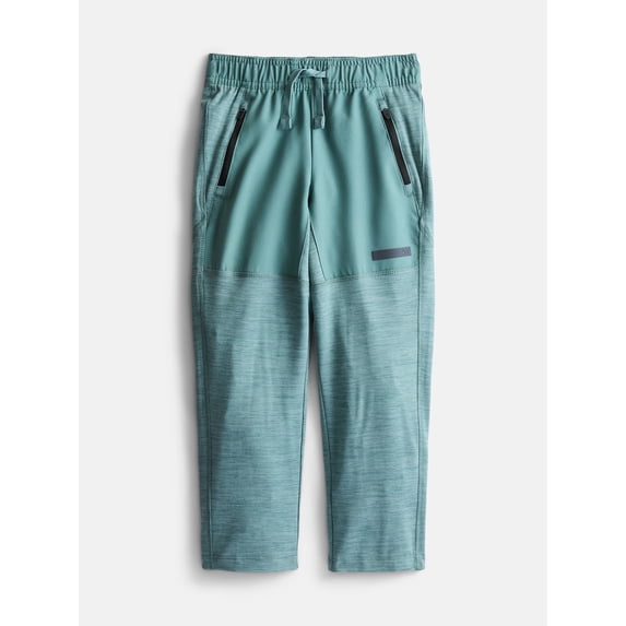 Athletic Works Boys Mixed Media Pants, Sizes 4-18 & Husky