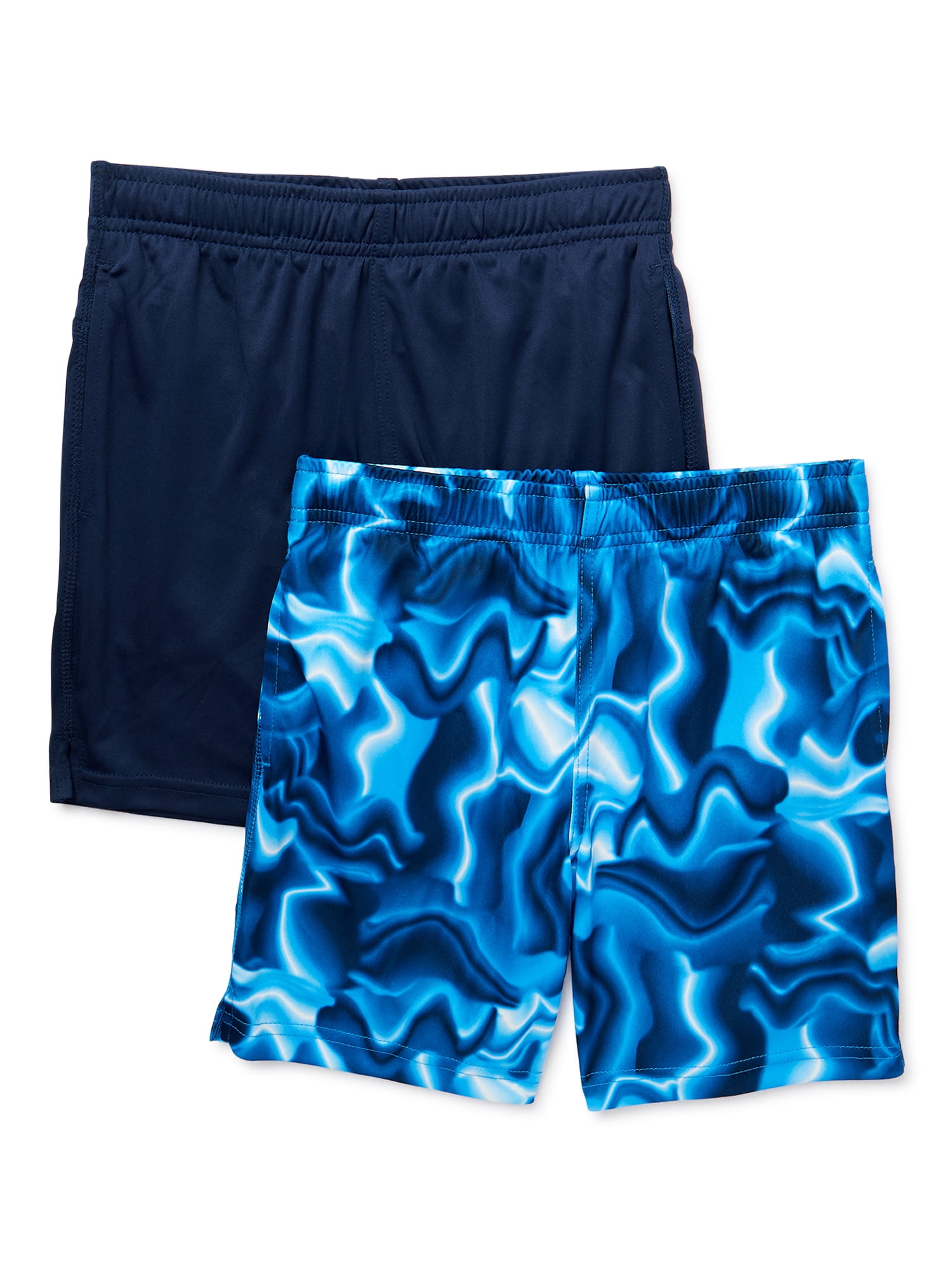 Athletic Works Boy's Performance Shorts, 2-Pack, Sizes 4-18 \u0026 Husky -  Walmart.com