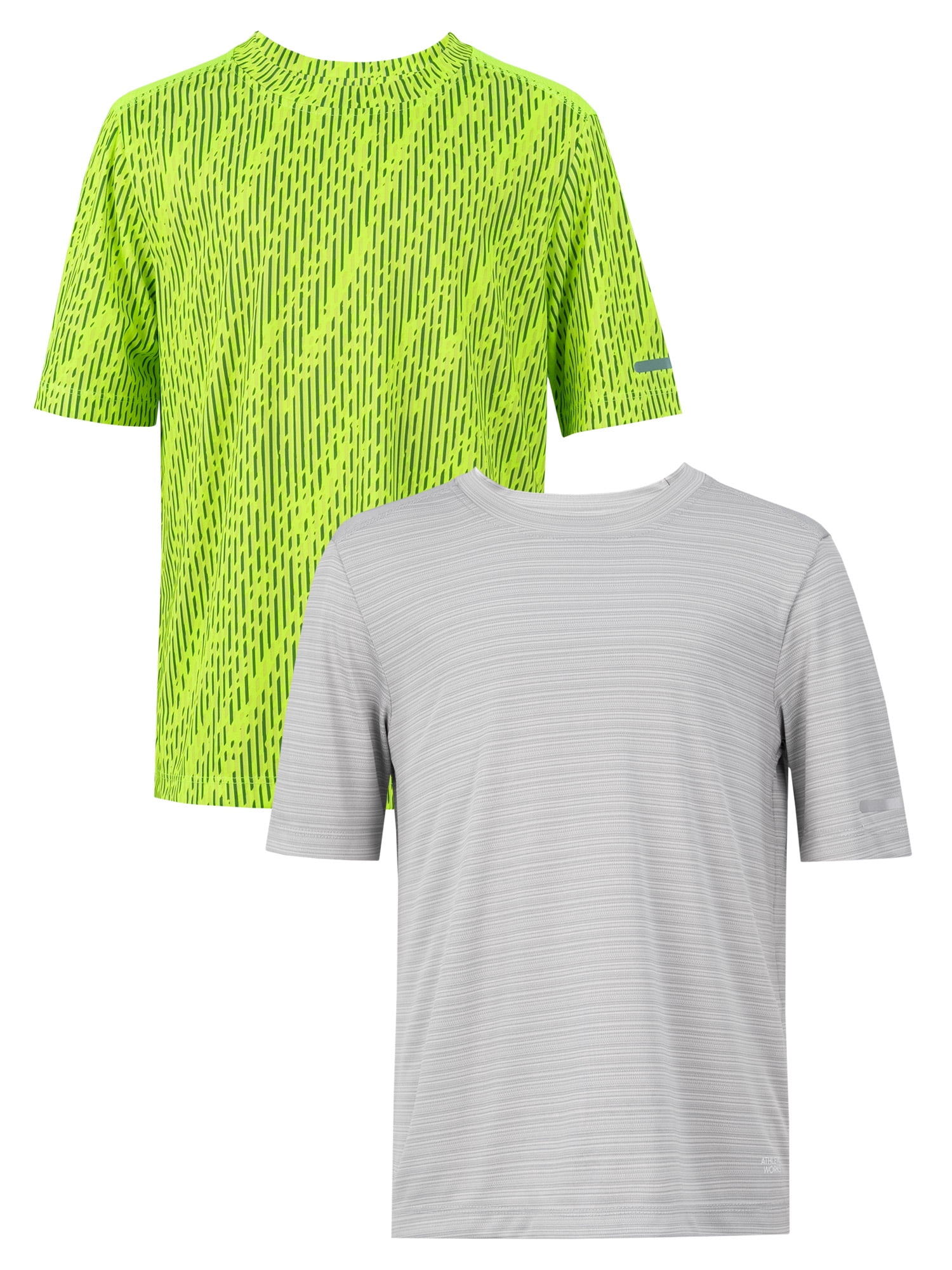 Athletic Works Boy's Performance Tees, 2-Pack, Sizes 4-18