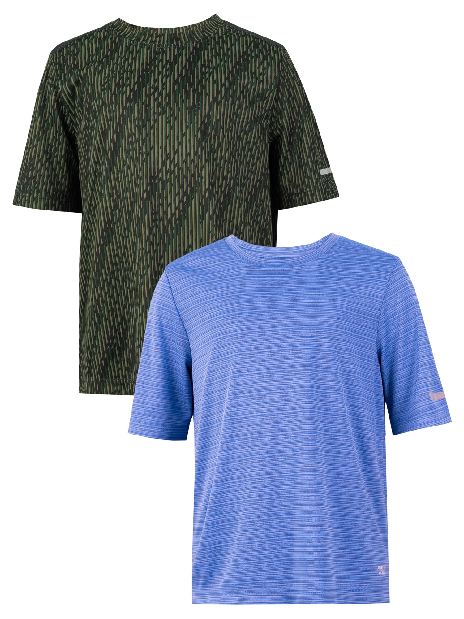 Athletic Works Boy's Performance Tees, 2-Pack, Sizes 4-18