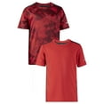 thumbnail image 1 of Athletic Works Boy’s Short Sleeve Athletic T-Shirt, 2-Pack, Sizes 4-18 & Husky, 1 of 15