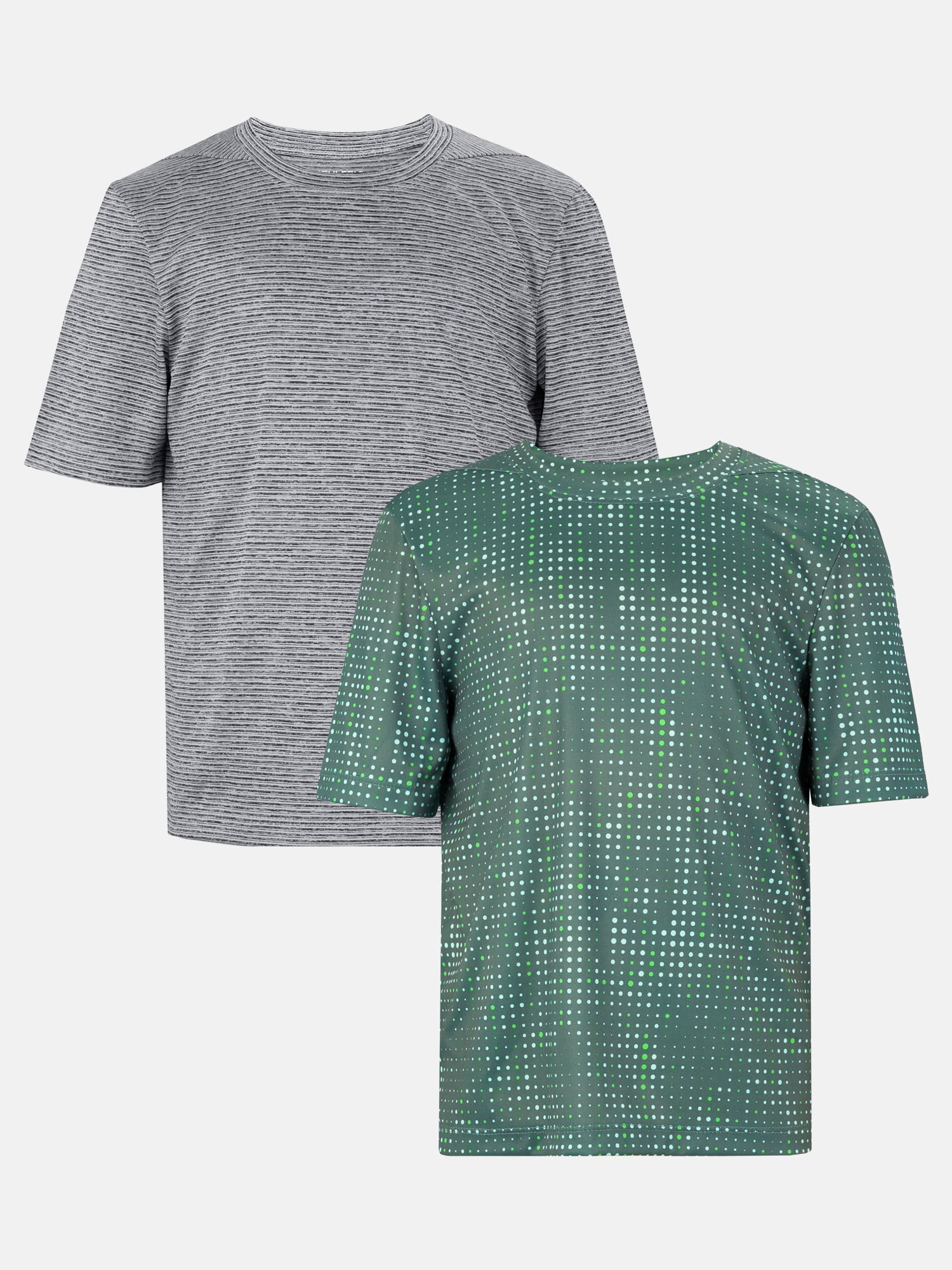 Athletic Works Boy's Short Sleeve Core Active T-Shirt 2-Pack, Sizes 4-18 & Husky