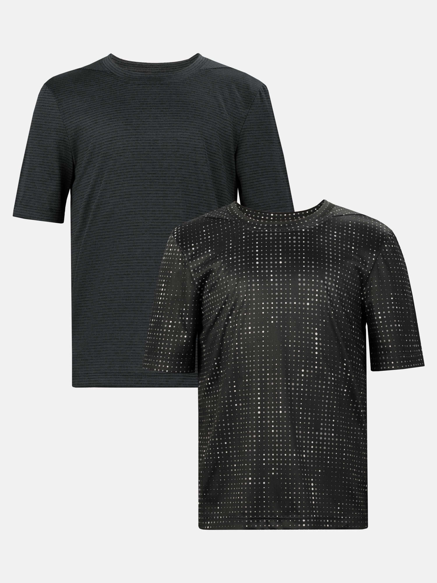 Athletic Works Boy's Short Sleeve Core Active T-Shirt 2-Pack, Sizes 4-18 & Husky