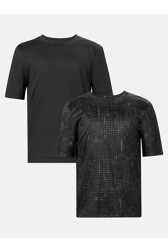 Boy's Short Sleeve Core Active T-Shirt 2-Pack, Sizes 4-18 & Husky
