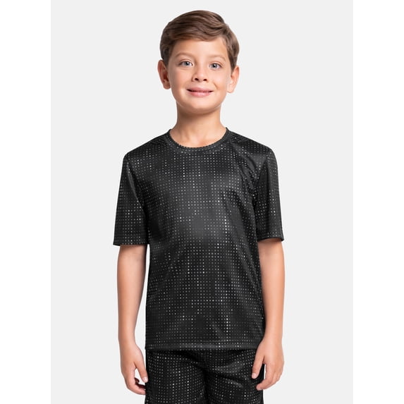 Athletic Works Boy's Short Sleeve Core Active T-Shirt 2-Pack, Sizes 4-18 & Husky
