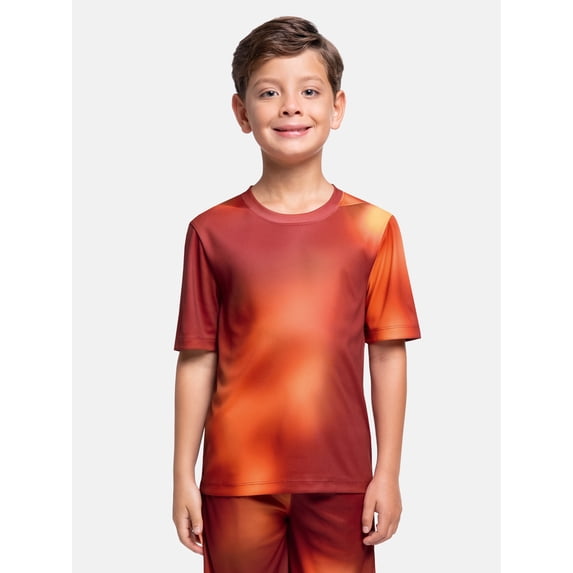 Athletic Works Boy's Short Sleeve Core Active T-Shirt 2-Pack, Sizes 4-18 & Husky
