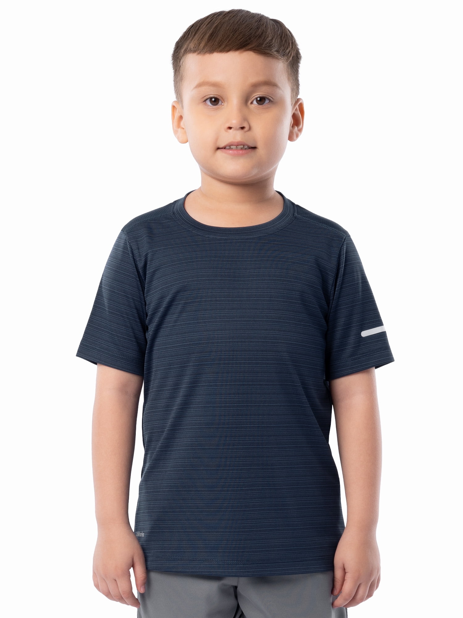 Athletic Works Boy's Short Sleeve Core Active T-Shirt 2-Pack, Sizes 4-18 & Husky