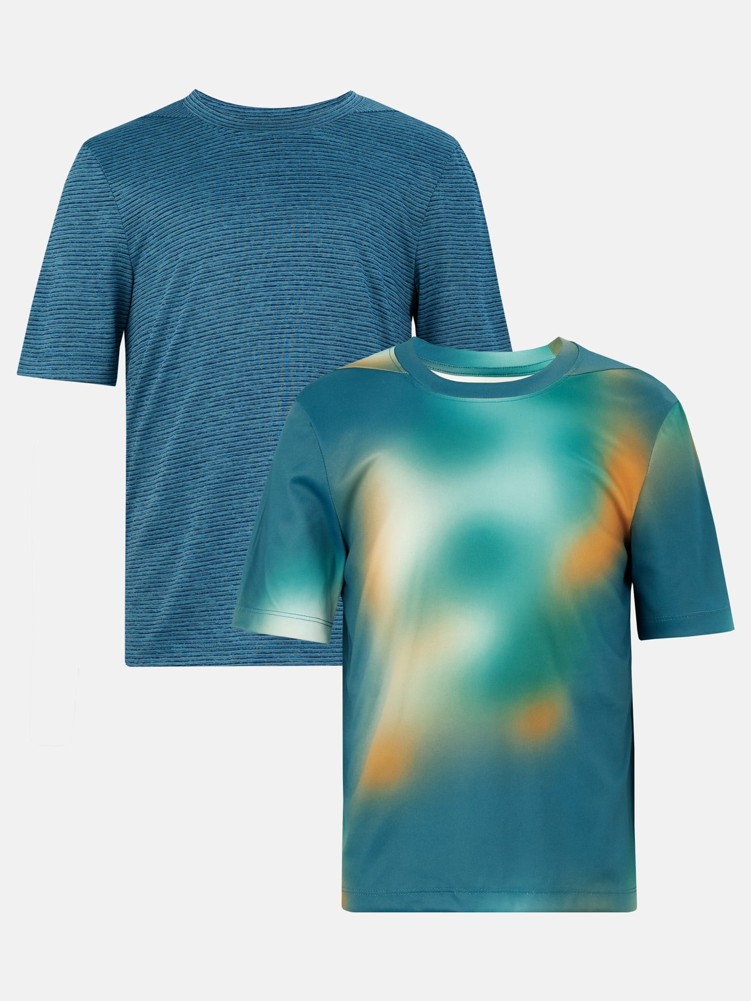 Athletic Works Boy's Short Sleeve Core Active T-Shirt 2-Pack, Sizes 4-18 & Husky