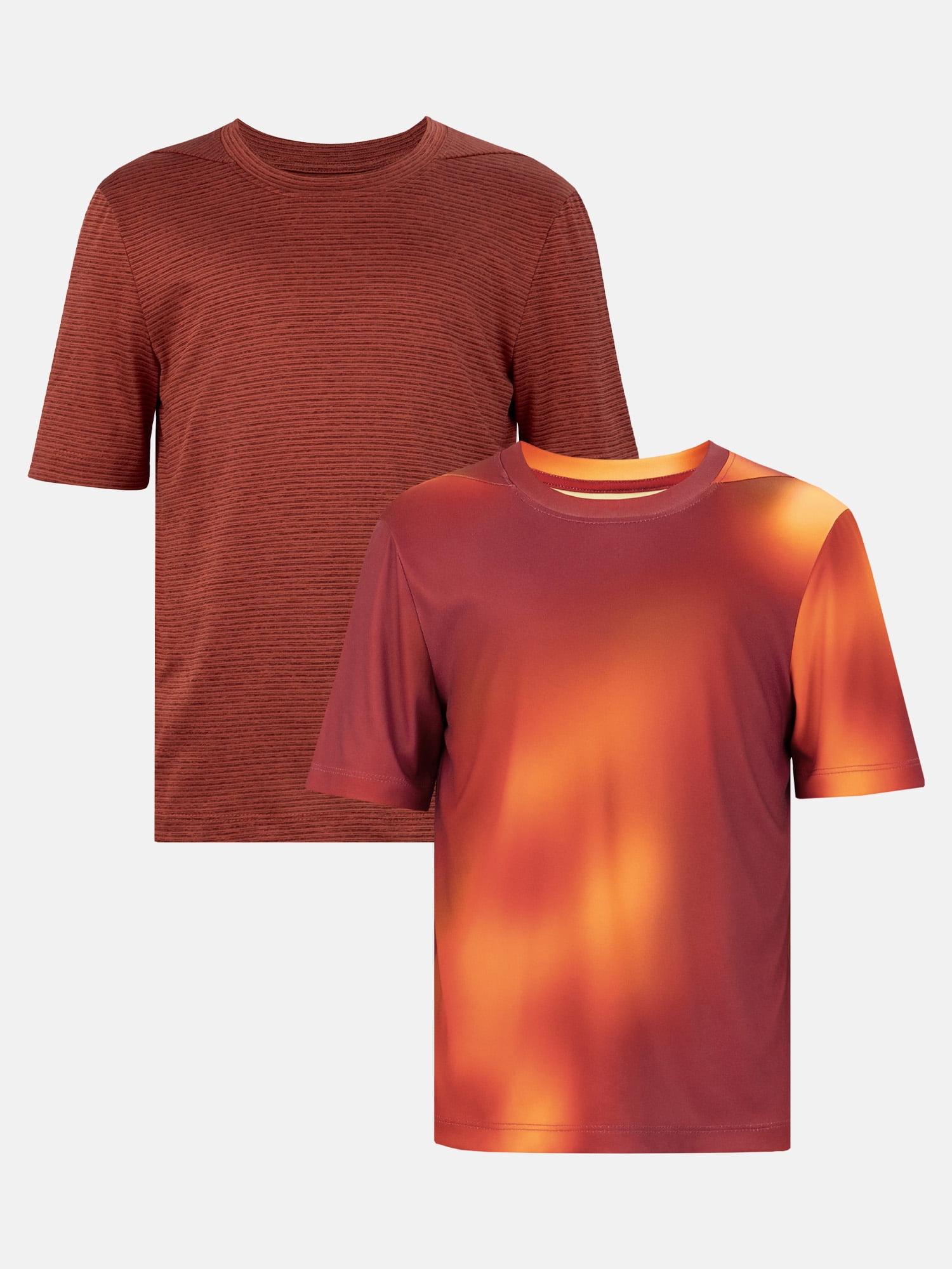 Athletic Works Boy's Short Sleeve Core Active T-Shirt 2-Pack, Sizes 4-18 & Husky