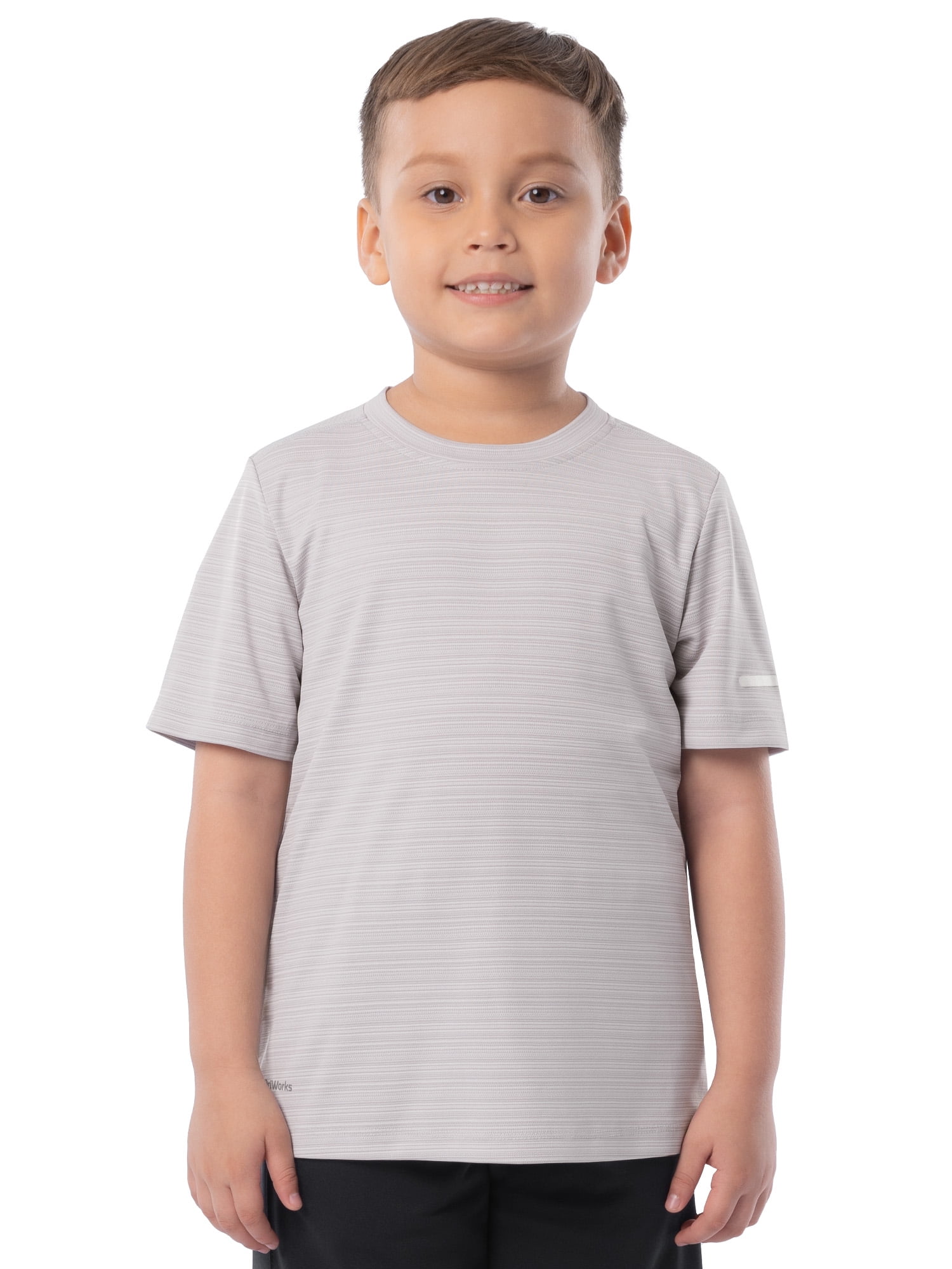 Athletic Works Boys Core Short Sleeve Active T-Shirt, Sizes 4-18 & Husky