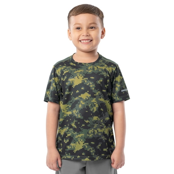Athletic Works Boys Short Sleeve Core Active T-Shirt, Sizes 4-18 & Husky