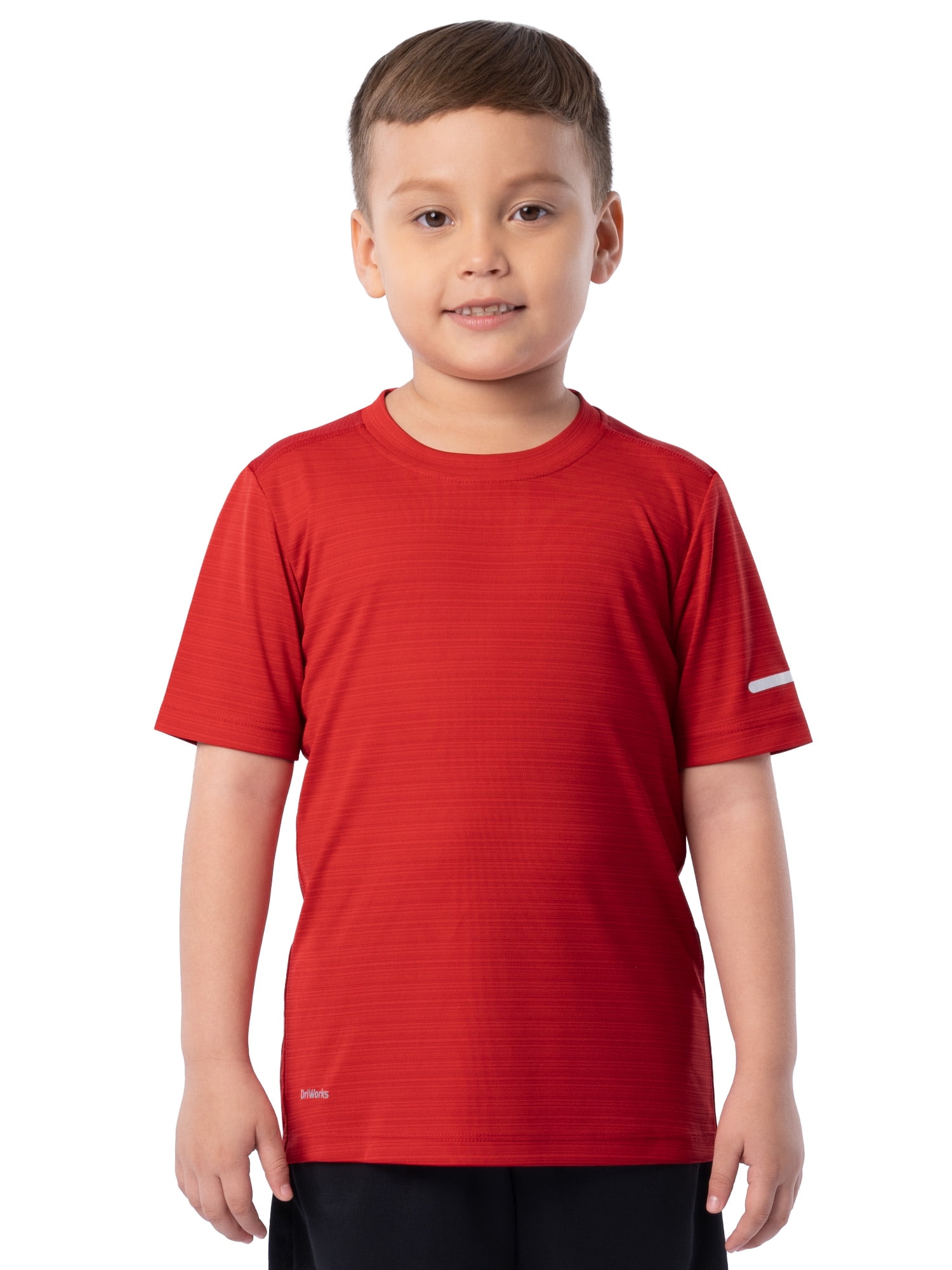 Athletic Works Boys Short Sleeve Core Active T-Shirt, Sizes 4-18 & Husky