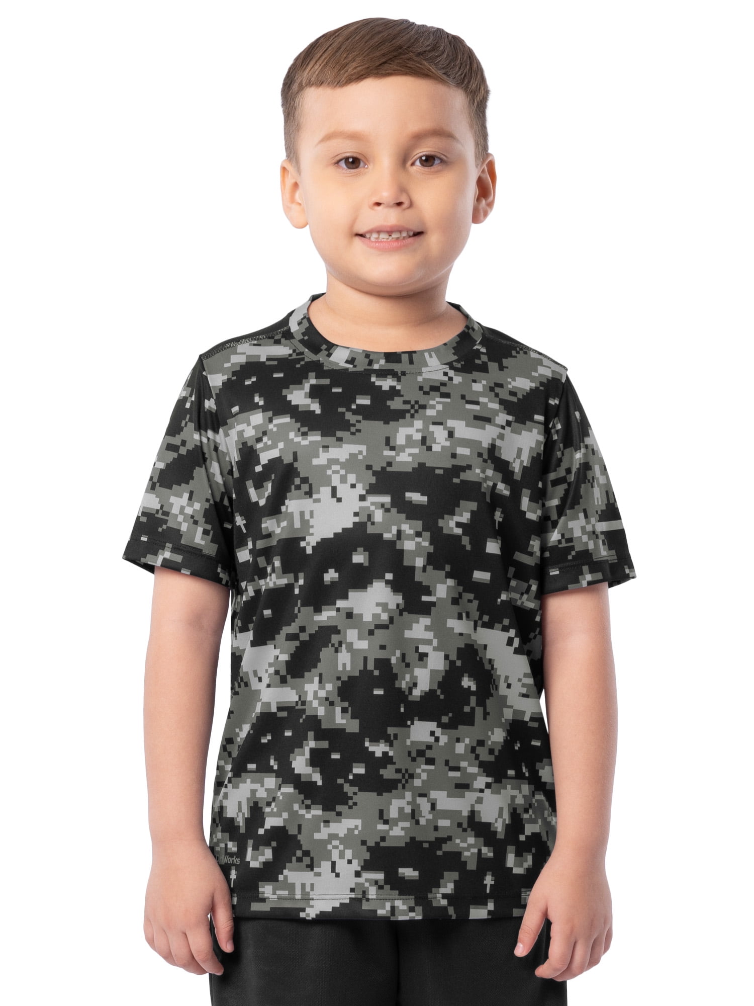 Athletic Works Boy s Active Short Sleeve T shirt and Short Set Sizes 4 5 28