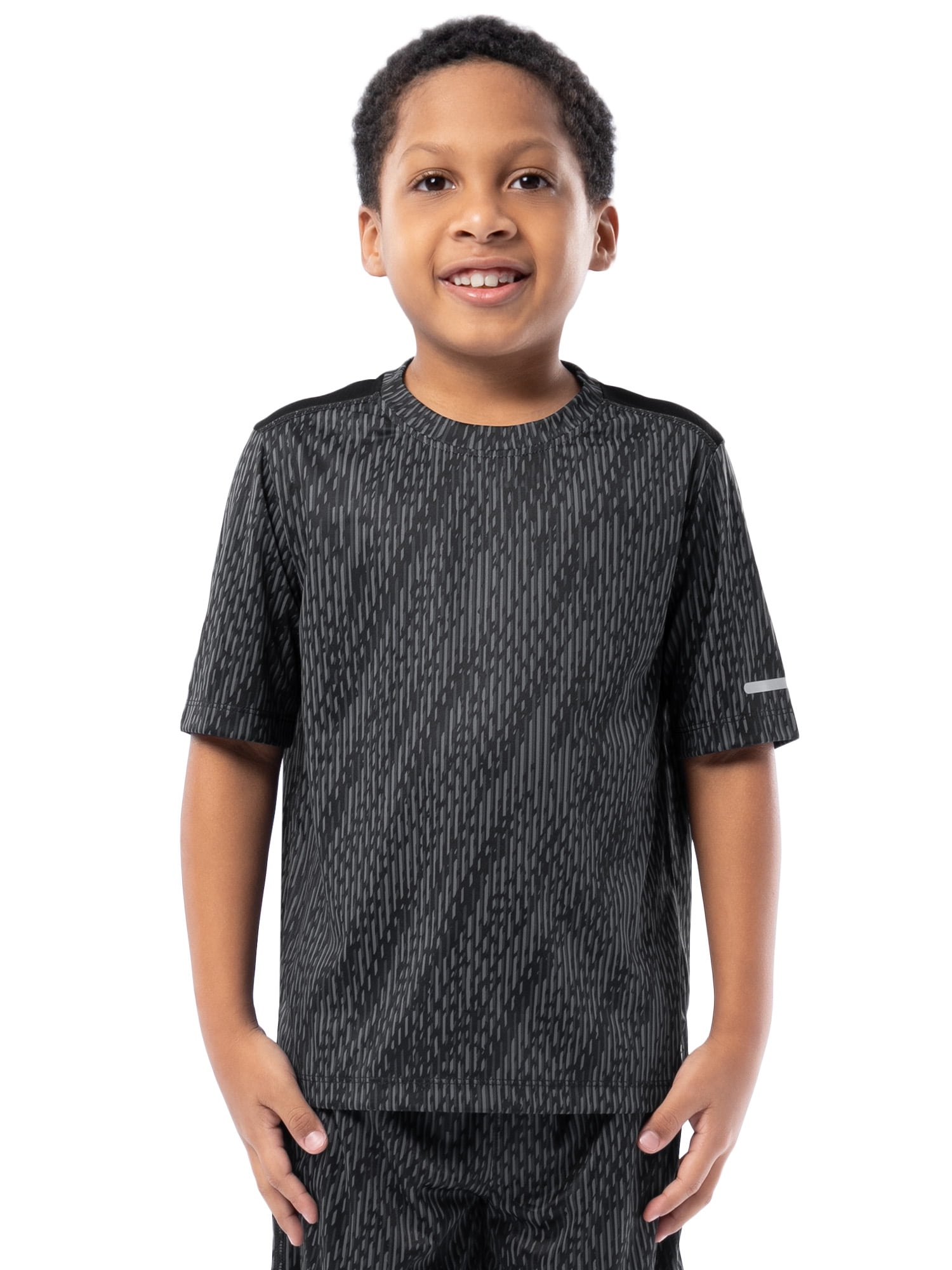 Athletic Works Boys Short Sleeve Core Performance T-Shirt, Sizes 4-18 & Husky