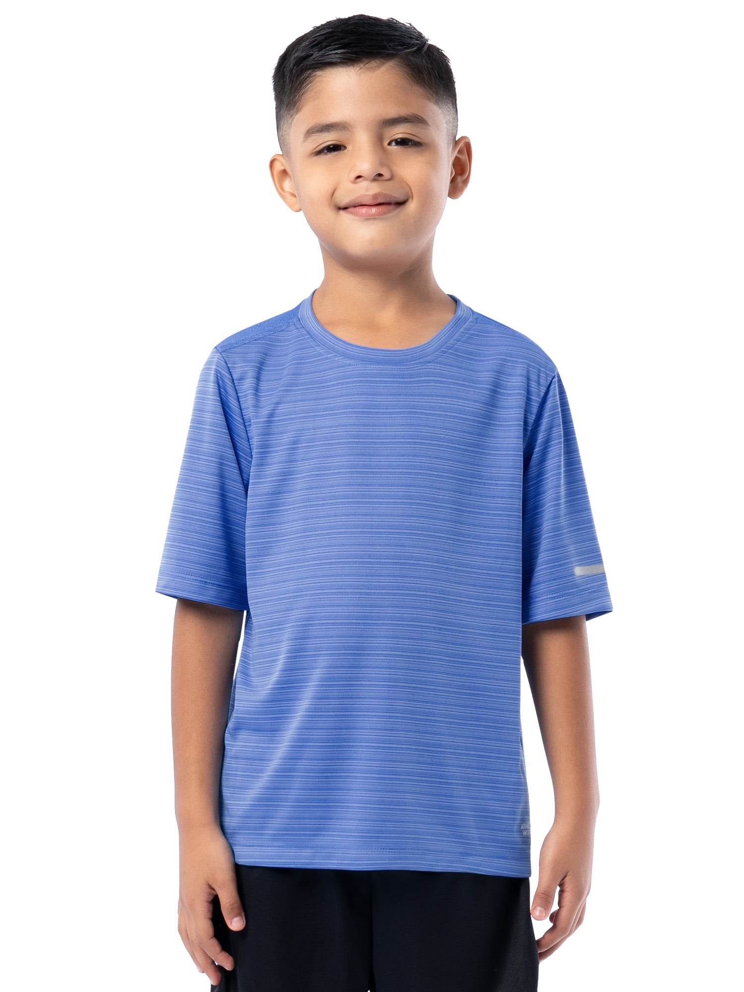 Athletic Works Boys Short Sleeve Core Performance T-Shirt, Sizes 4-18 & Husky