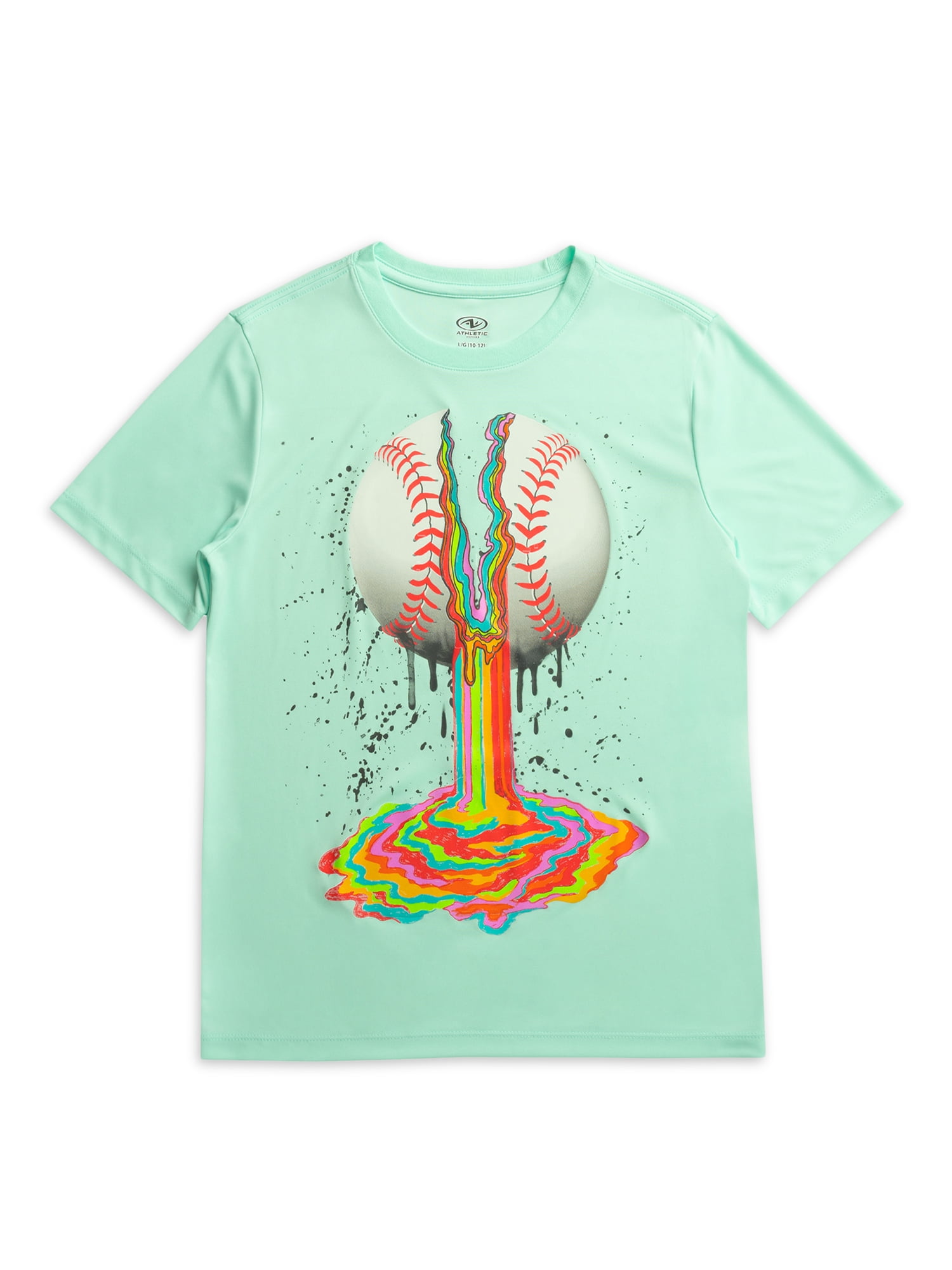 Athletic Works Boy's Short Sleeve Graphic T-Shirt, Sizes 4-18 & Husky