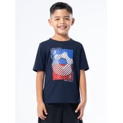 Athletic Works Boy's Short Sleeve Graphic T-Shirt, Sizes 4-18 & Husky