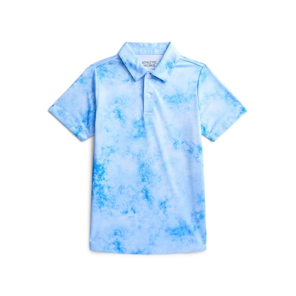 Athletic Works Boys Short Sleeve Polo, Sizes 4-18