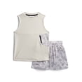 thumbnail image 1 of Athletic Works Boys Sleeveless Tank Top and Shorts Set, 2-Piece, Sizes 4-18, 1 of 3