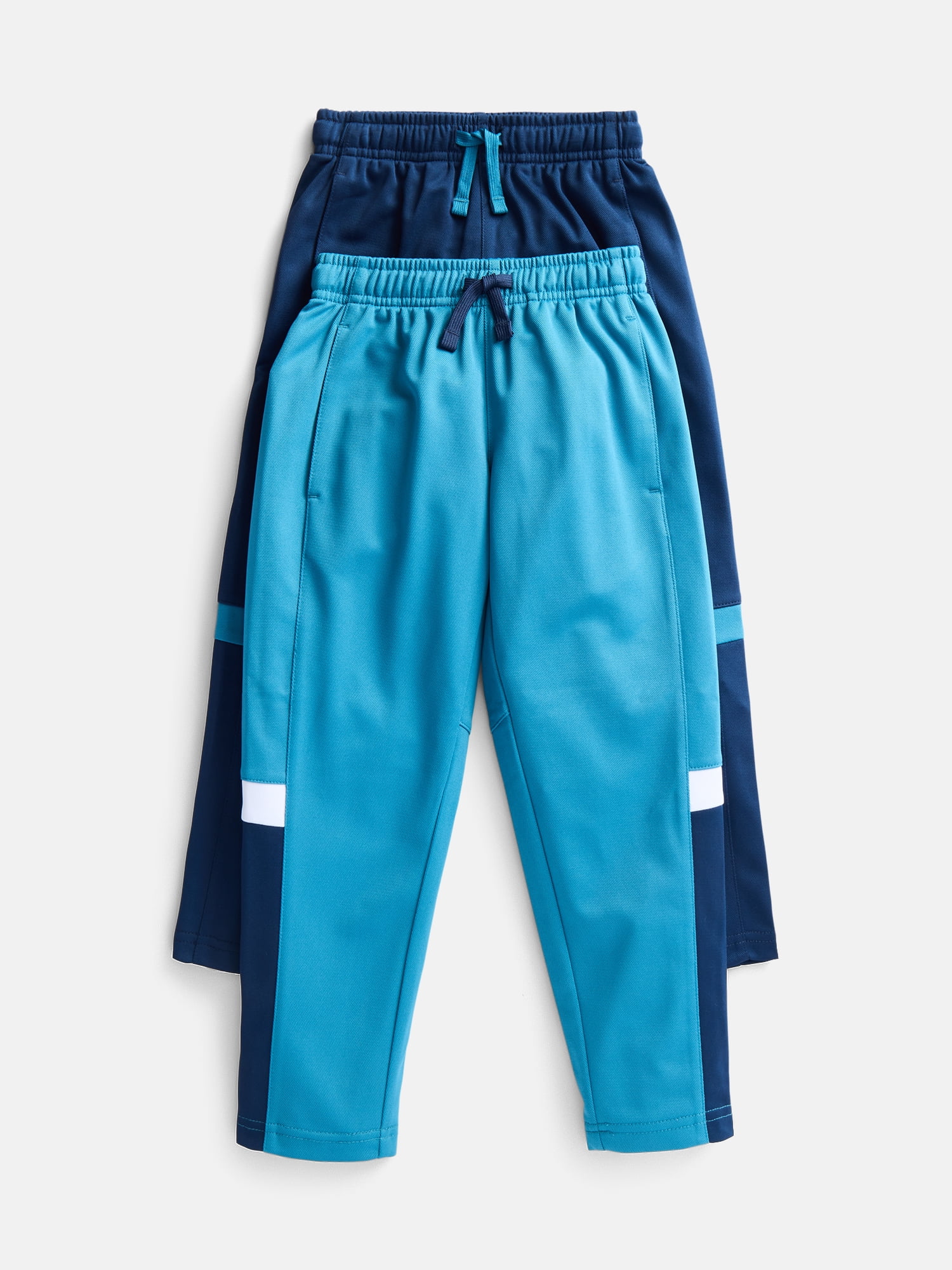 Athletic Works Boys Training Pants, 2-Pack, Sizes 4-18 & Husky