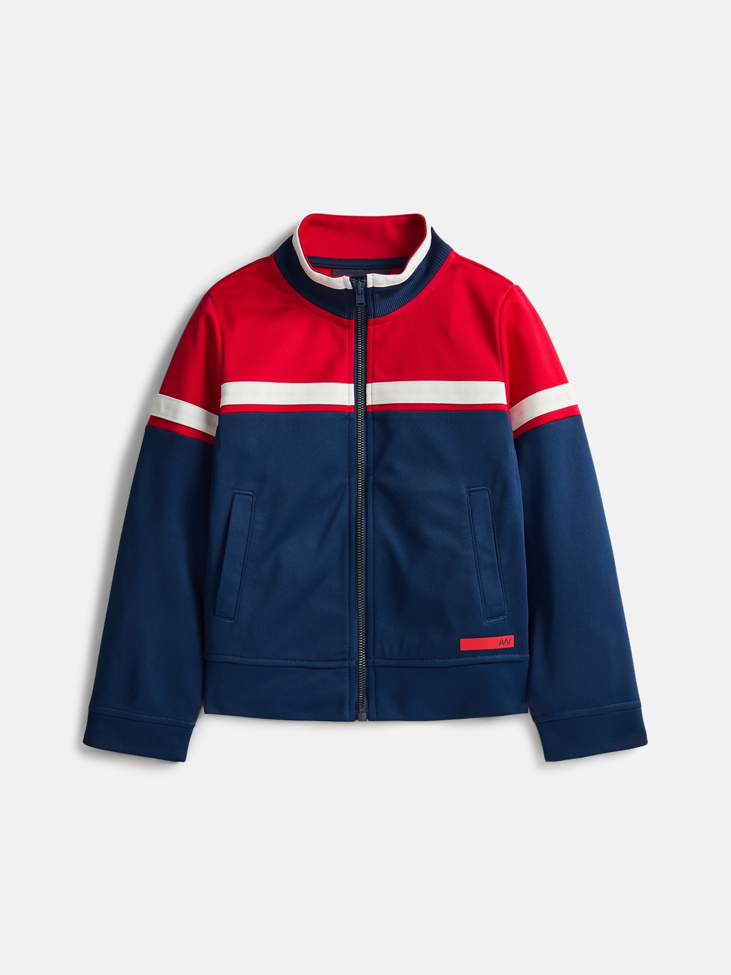 Athletic Works Boys Tricot Track Jacket, Sizes 4-18 & Husky