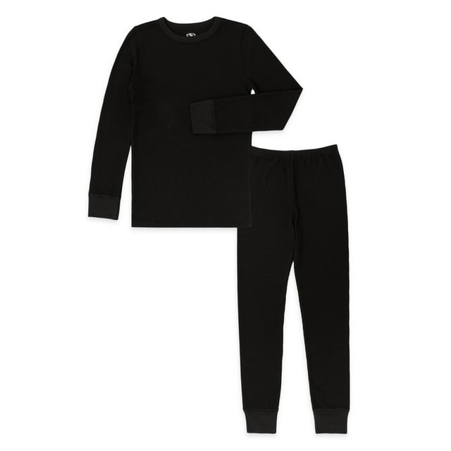 Athletic Works Boy's Waffle Thermal Top & Bottom Set, 2Piece, Sizes XS