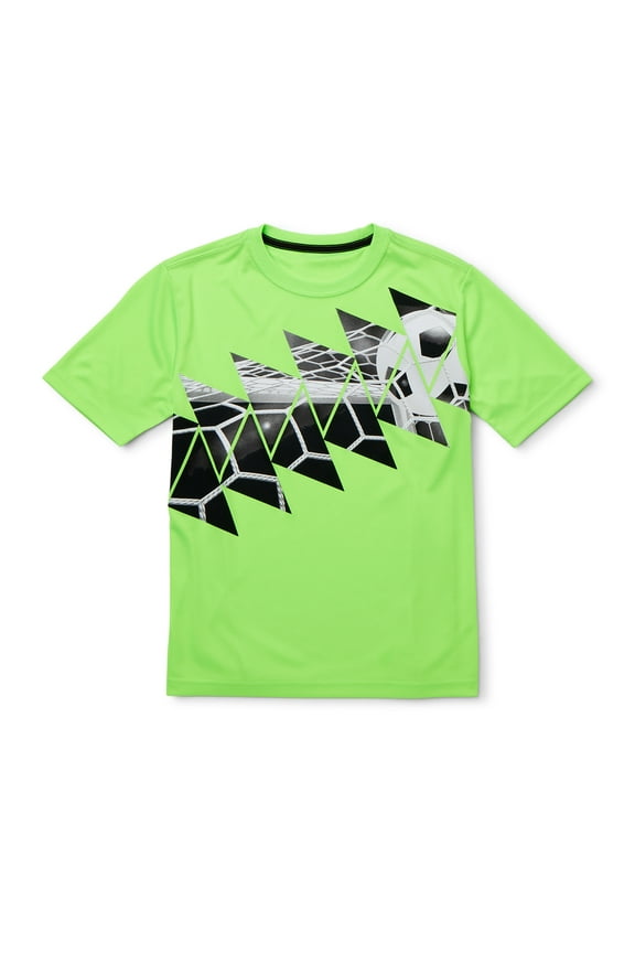 Boys 4-18 & Husky Short Sleeve Graphic Back Of The Net Tee