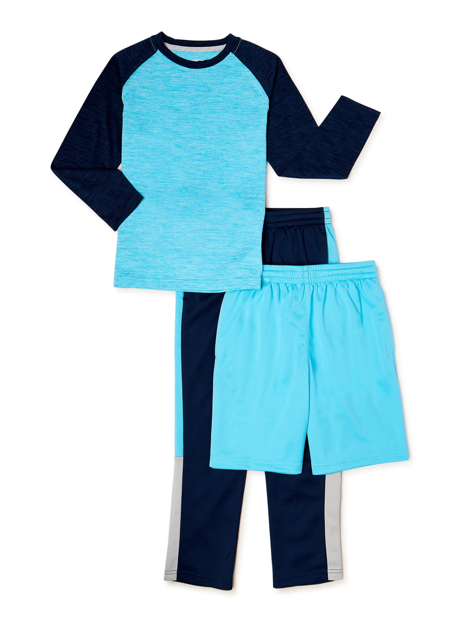 Athletic Works Boys Active 3-Piece Set, Sizes 4-18 & Husky