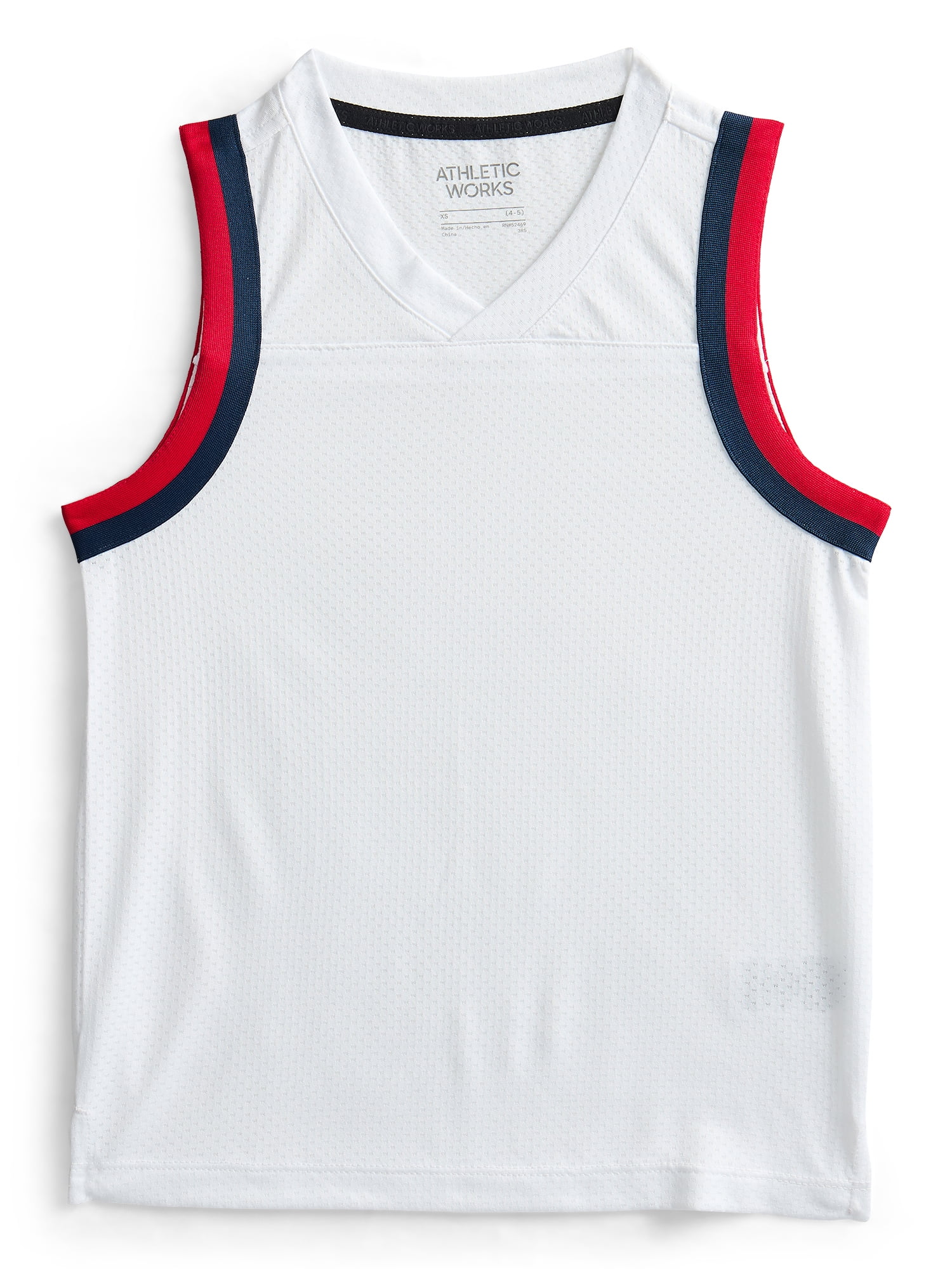 Athletic Works Boys' Basketball Tank Top, Sizes 4-18 & Husky