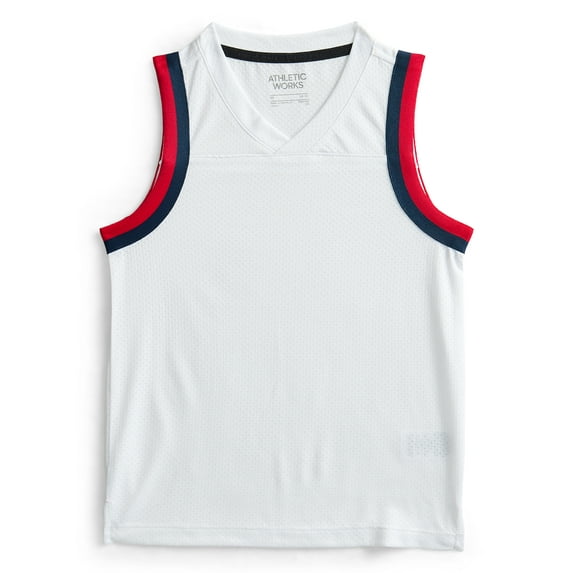 Athletic Works Boys' Basketball Tank Top, Sizes 4-18 & Husky