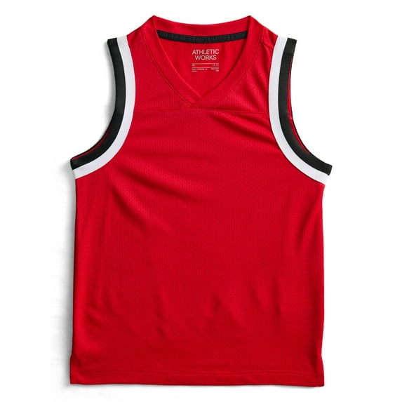 Athletic Works Boys' Basketball Tank Top, Sizes 4-18 & Husky