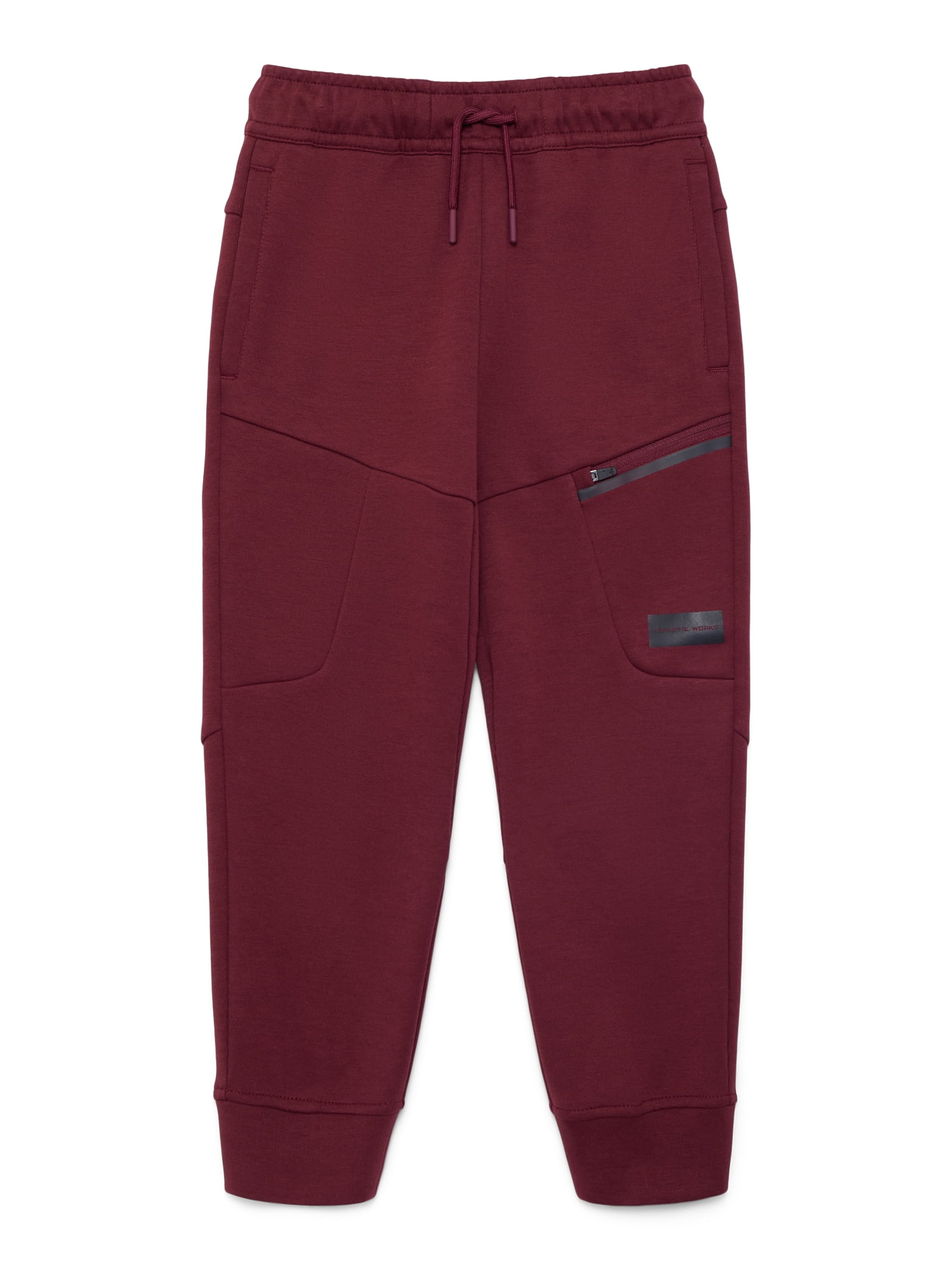 Athletic Works Boys Double Knit Jogger Pants, Sizes 4-18 & Husky