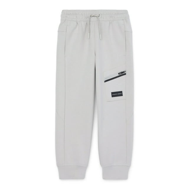 Athletic Works Boys Active Double Knit Pants, Sizes 4-18 & Husky