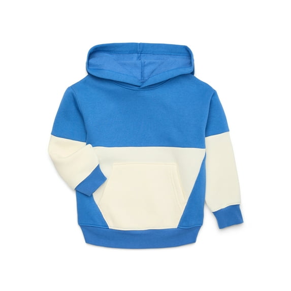 Athletic Works Boys Active Fleece Colorblock Hoodie, Sizes 4-18