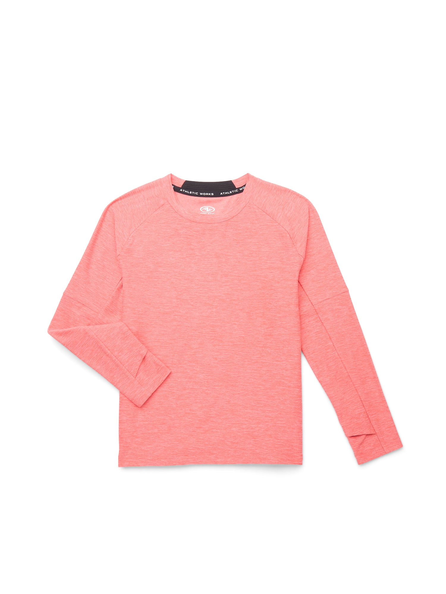 Athletic Works Boys Active Long Sleeve Buttercore Top, Sizes 4-18