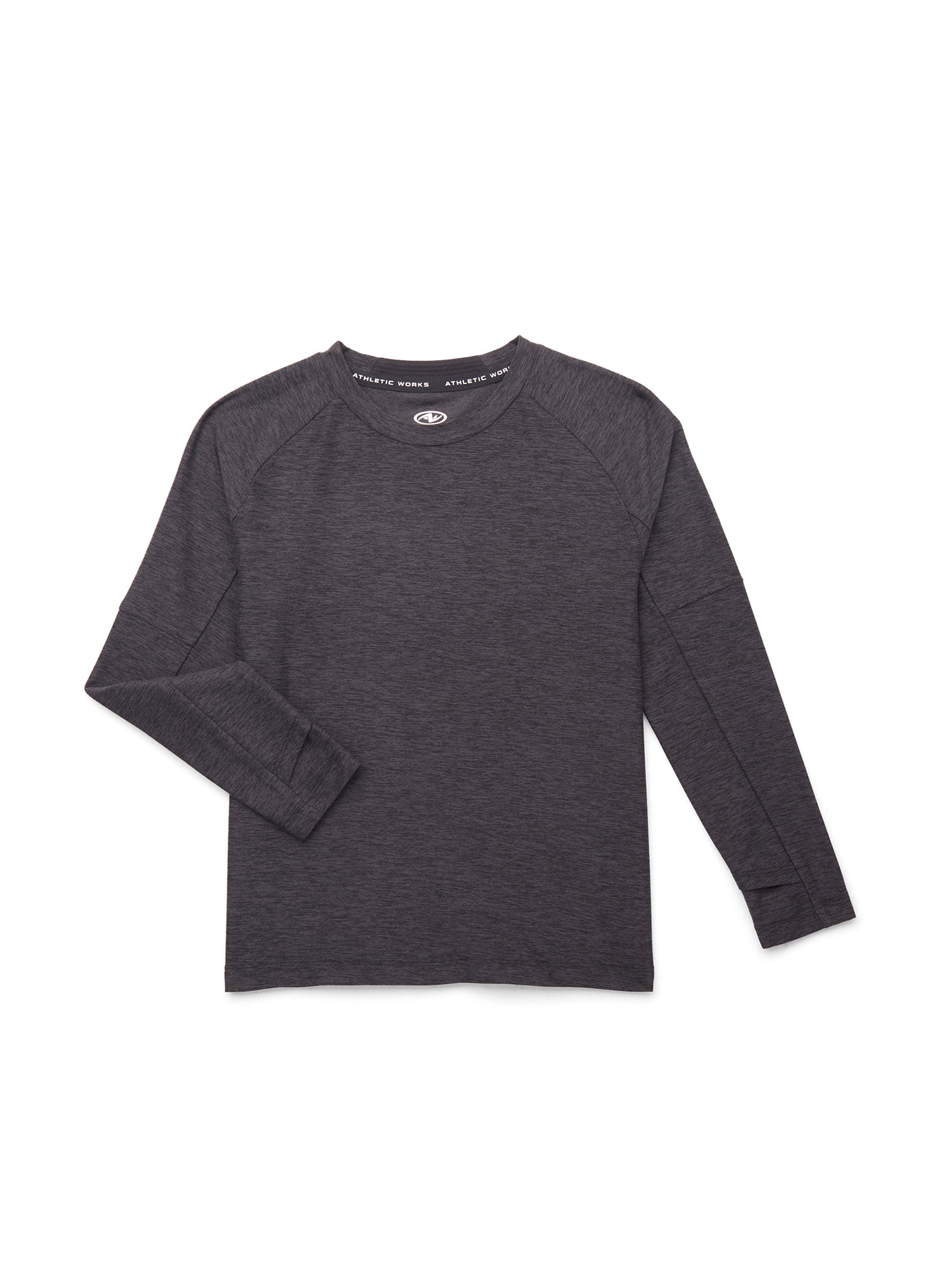 Athletic Works Boys Active Long Sleeve Buttercore Top, Sizes 4-18