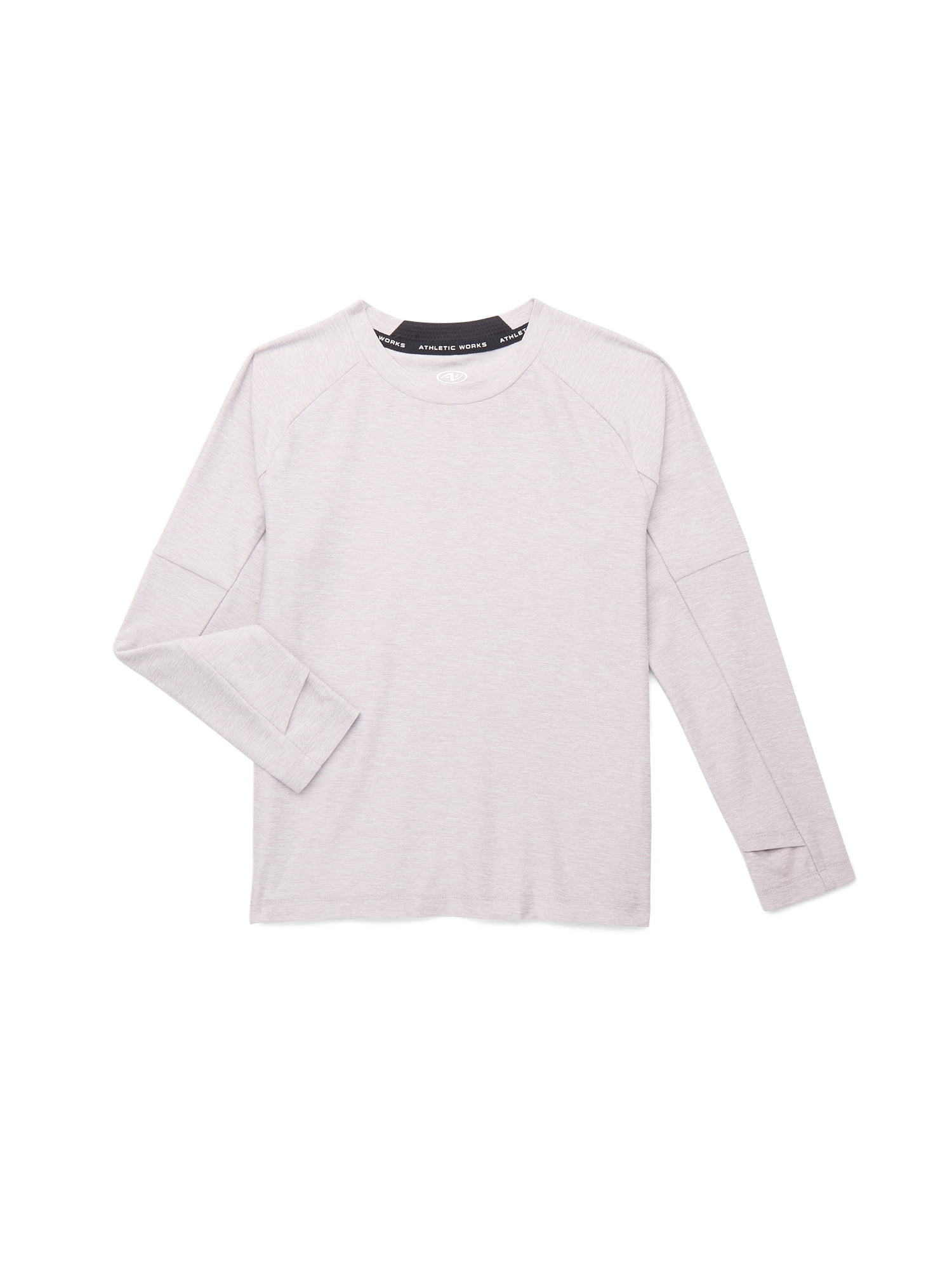 Athletic Works Boys Active Long Sleeve Buttercore Top, Sizes 4-18