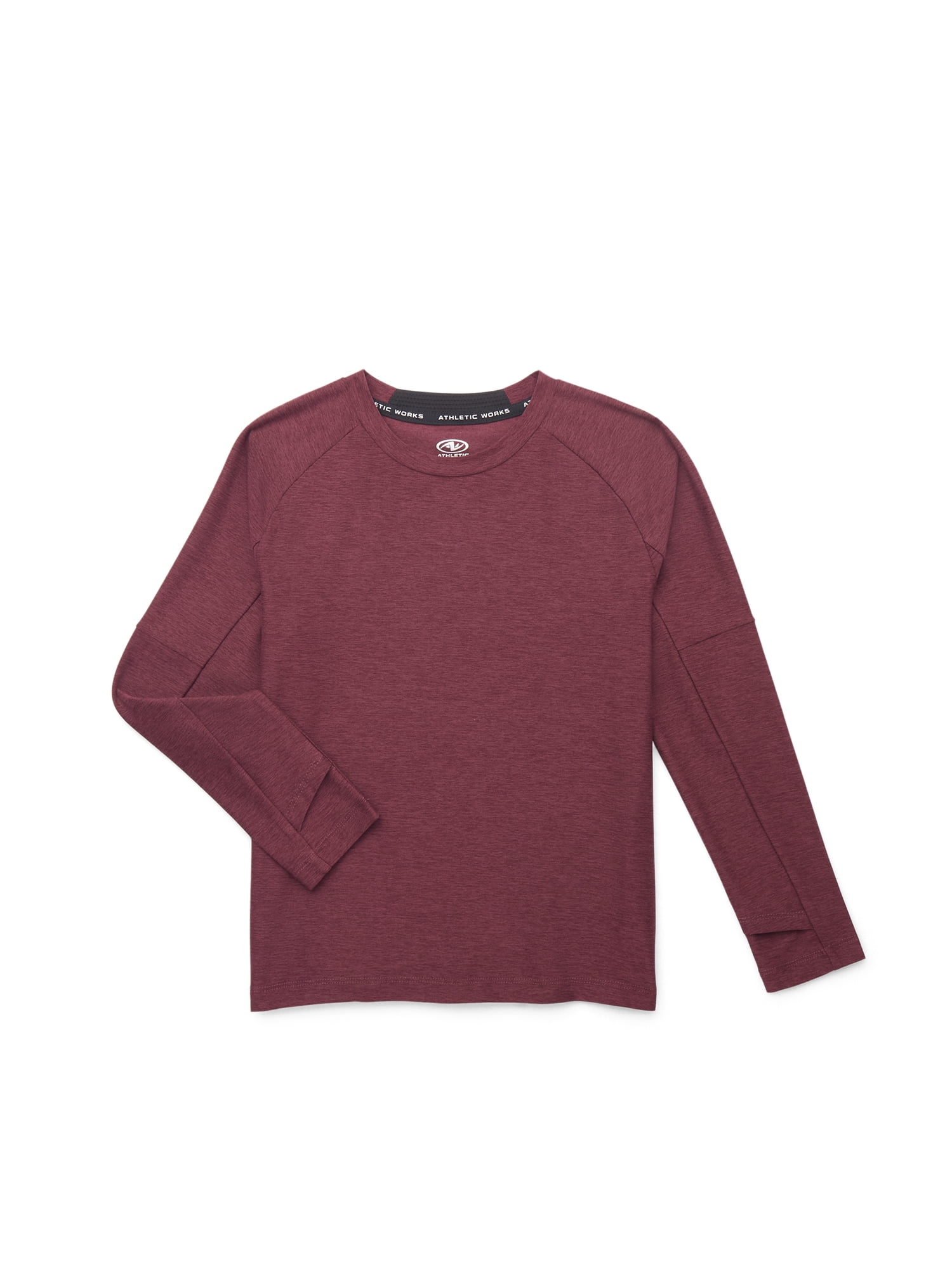 Athletic Works Boys Active Long Sleeve Buttercore Top, Sizes 4-18