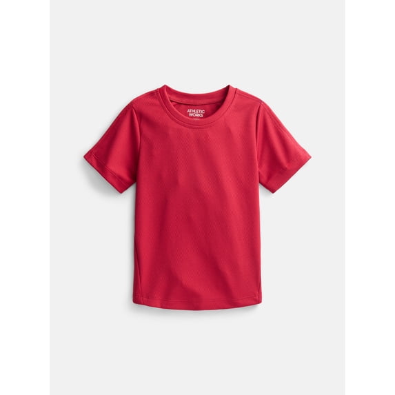 Athletic Works Boys Active Mesh Tee, Sizes 4-18 & Husky
