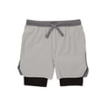thumbnail image 1 of Athletic Works Boys Active Mixed Media Shorts, Sizes 4-18 & Husky, 1 of 3