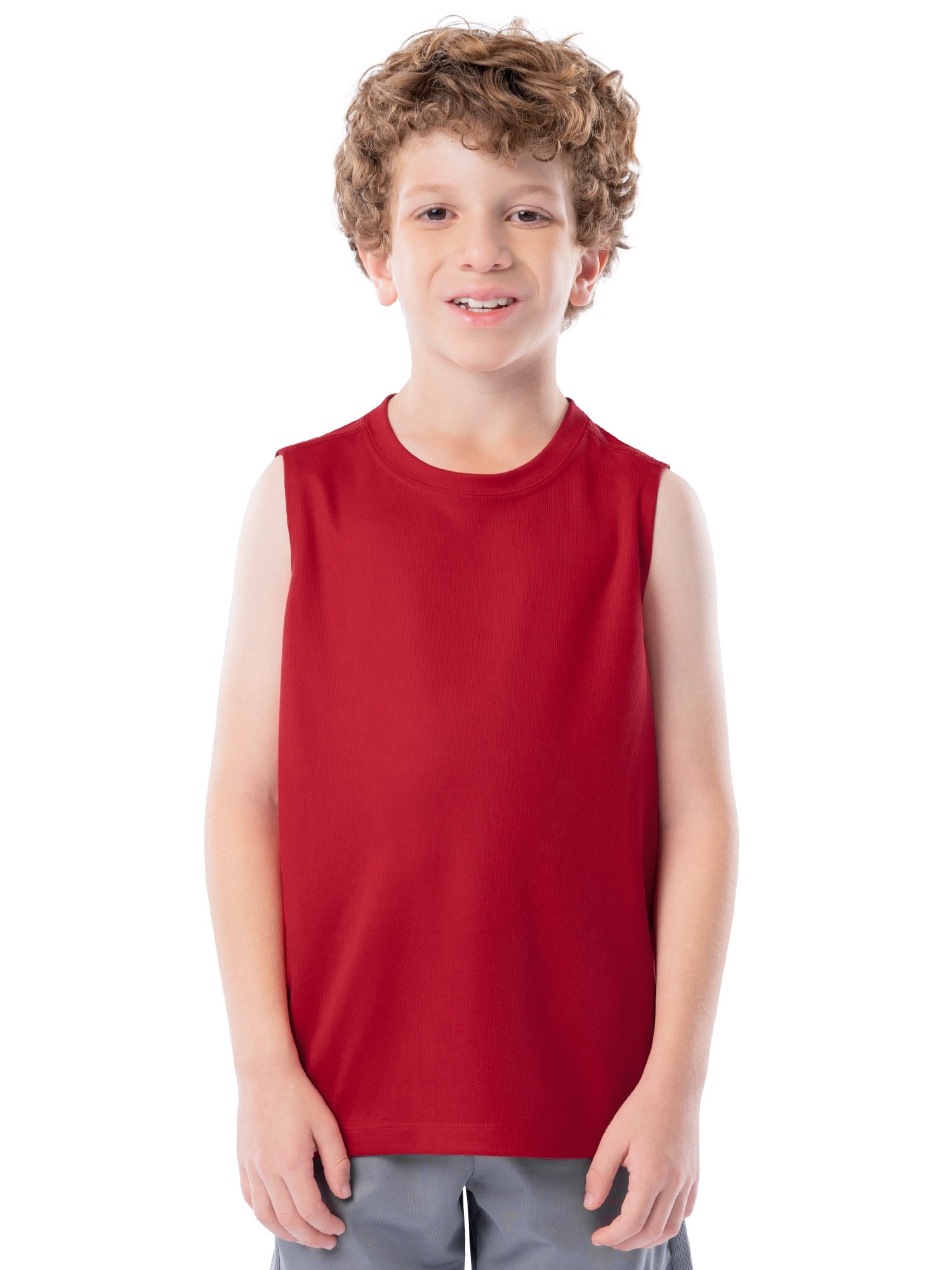 Athletic Works Boy's Core Active Muscle Tank, Sizes 4-18 & Husky