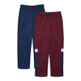 thumbnail image 1 of Athletic Works Boys Active Pants, 2-Pack, Size 4-18 & Husky, 1 of 3